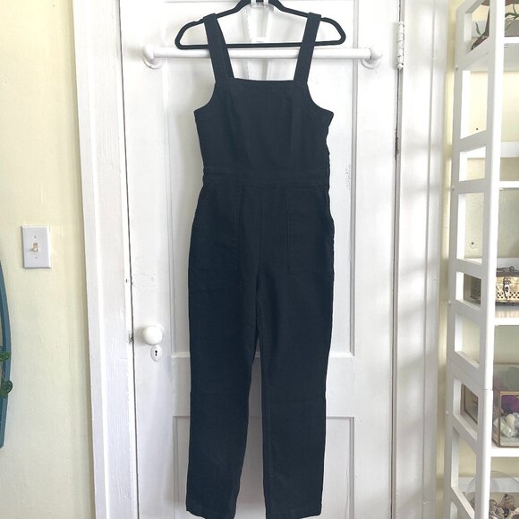 Women's J. Crew Washed Black Denim Coverall | Size 4 - Picture 4 of 7